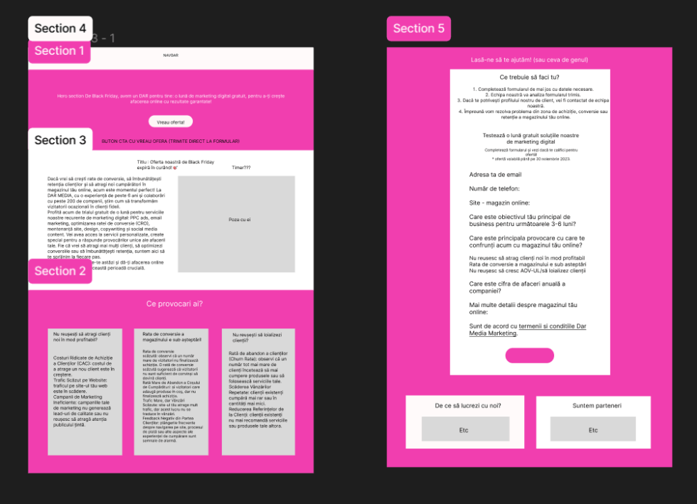 black friday landing page